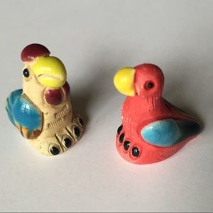 Miniature handmade birds Brazil collectible